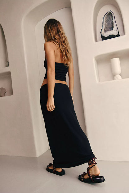 Free People Beach NWT Black Tube and Skirt Set - XS