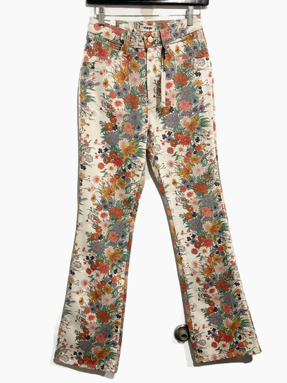 Wrangler Westward High Rise Boot Cut Jeans in Flora - 26
