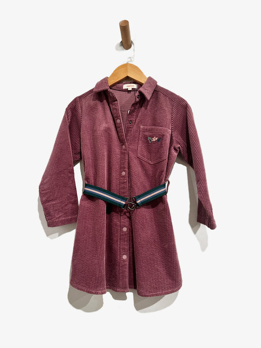 Catimini Purple Corduroy Dress - 5