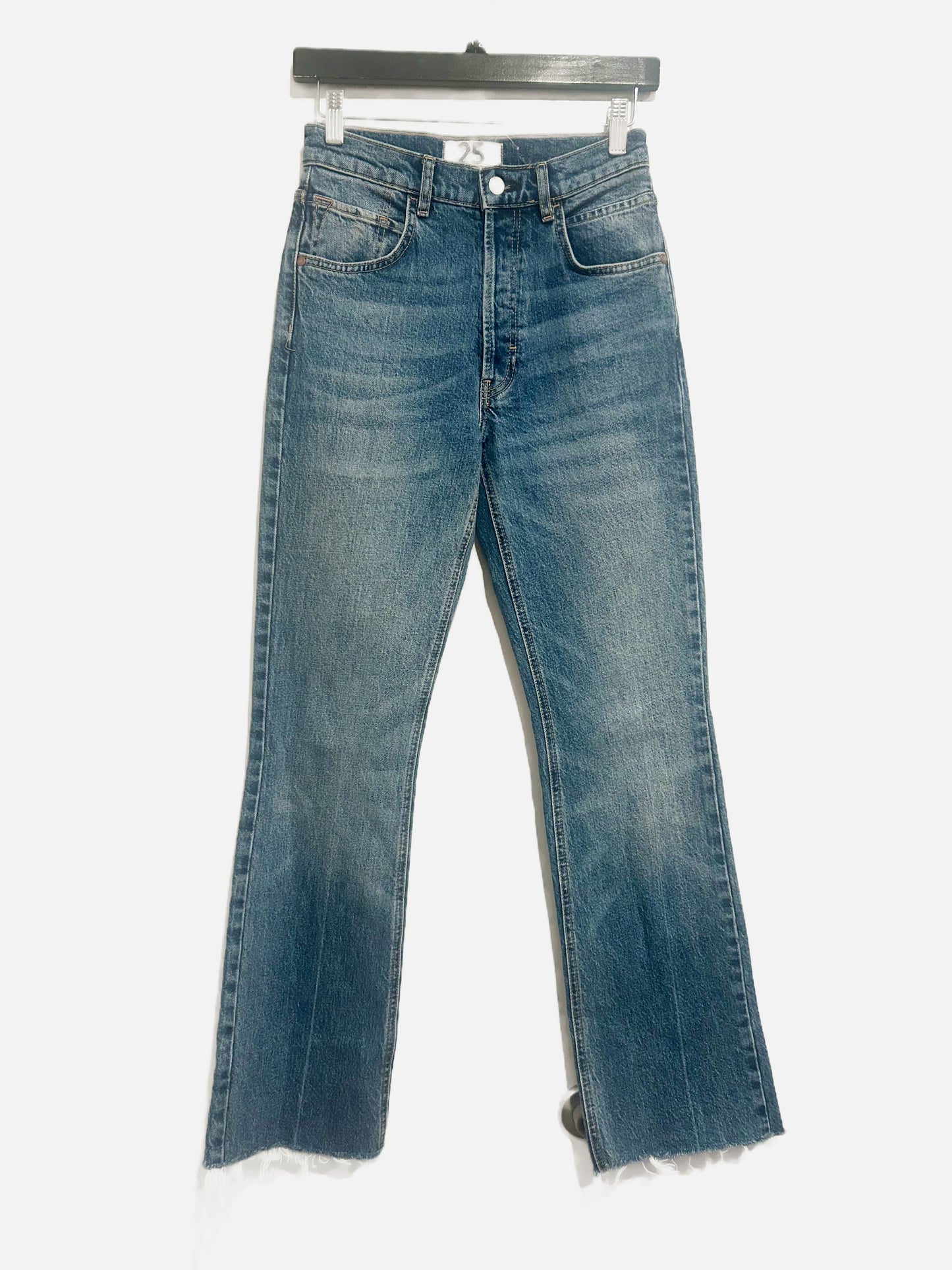 Free People French Girl Flare Jeans in Aura Blue - 25