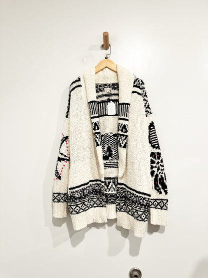 Anthropologie Pilcro Slouchy Waves Cable Knit Cardigan - XS/S