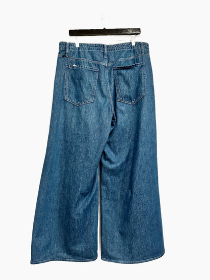 Banana Republic Wide Leg Drawstring Jeans - 32