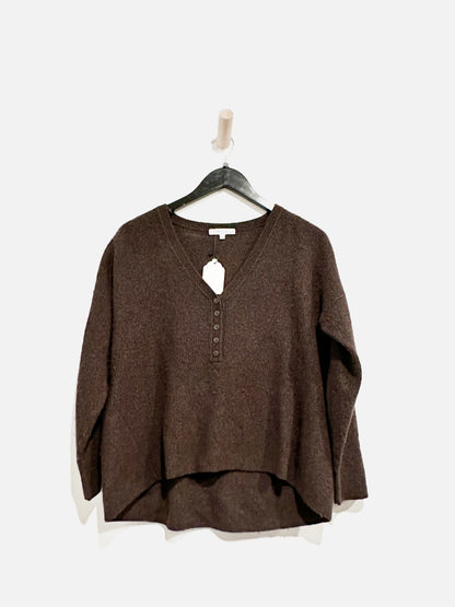 Madewell Brown Button Down Sweater - Large