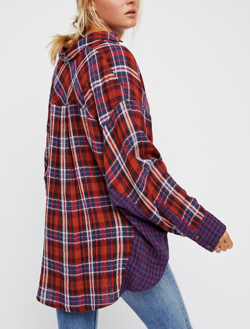 Free People One of the Guys Flannel - Medium