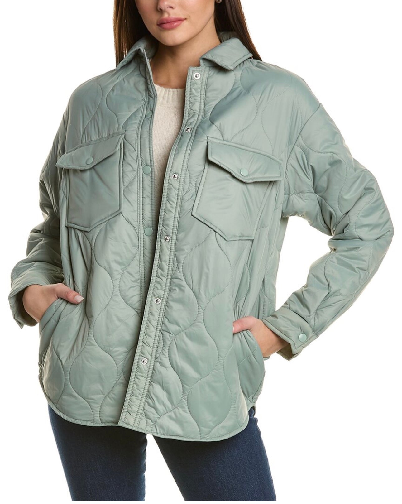 Bagatelle Green Quilted Jacket - Small