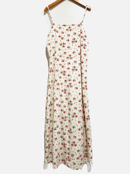 Japna Linen Floral Midi Dress - Large
