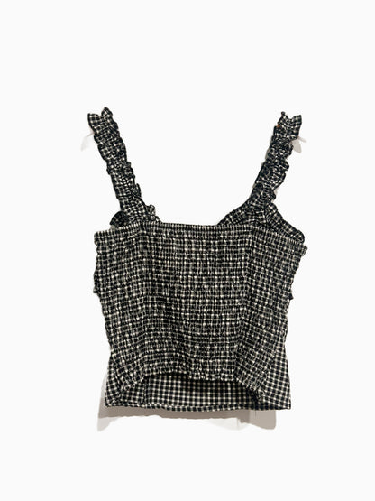 Sienna Sky Black and White Gingham Tank - Large