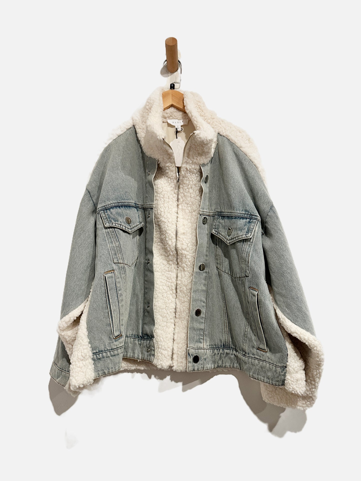 Mable Denim and Sherpa Jacket - Small