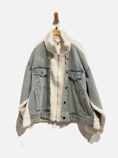Mable Denim and Sherpa Jacket - Small