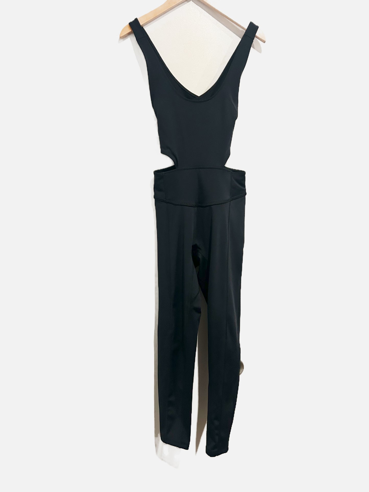 Free People Movement Black Back It Up Onesie - XS