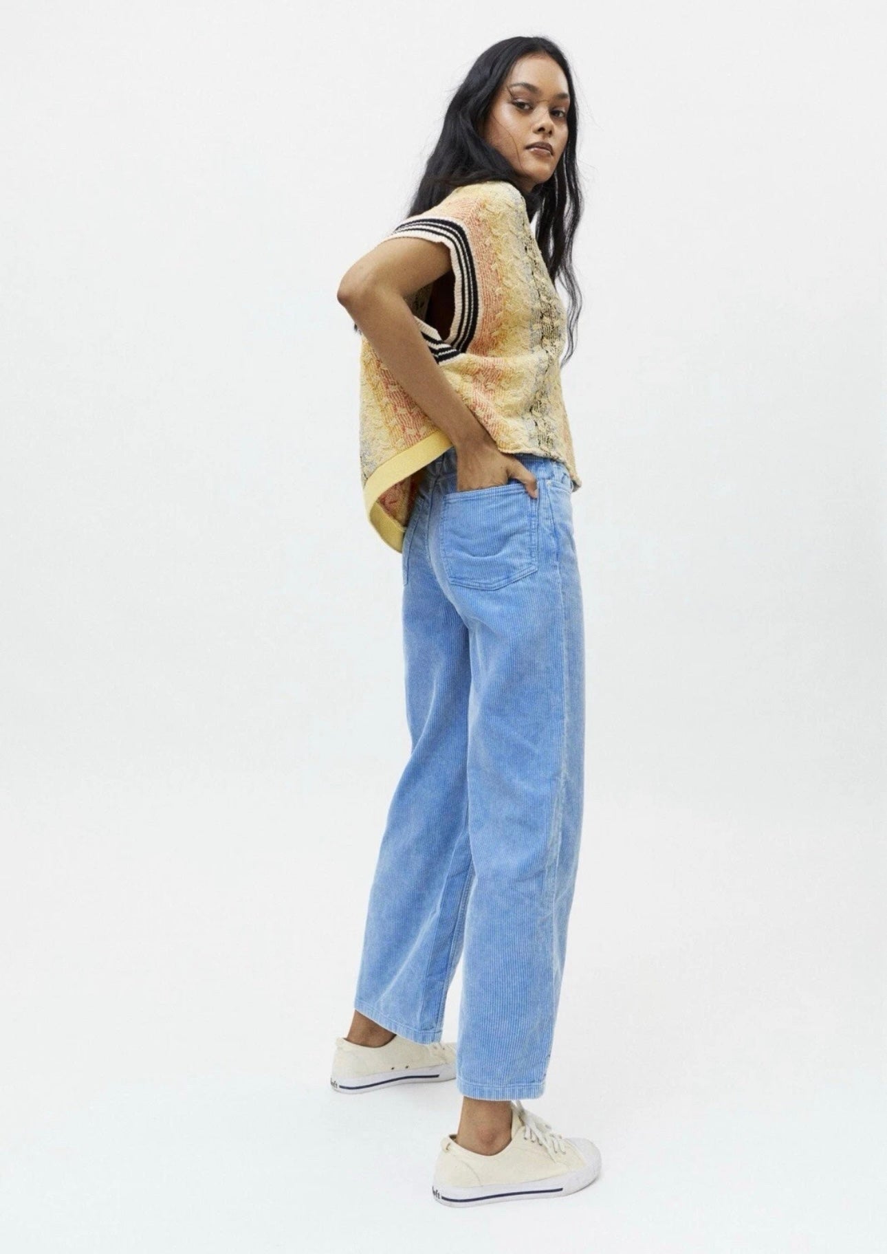BDG Blue Corduroy High Wide Pants - 31