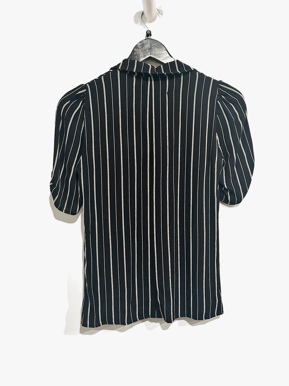 Reformation Black and White Stripe Button Down - XS