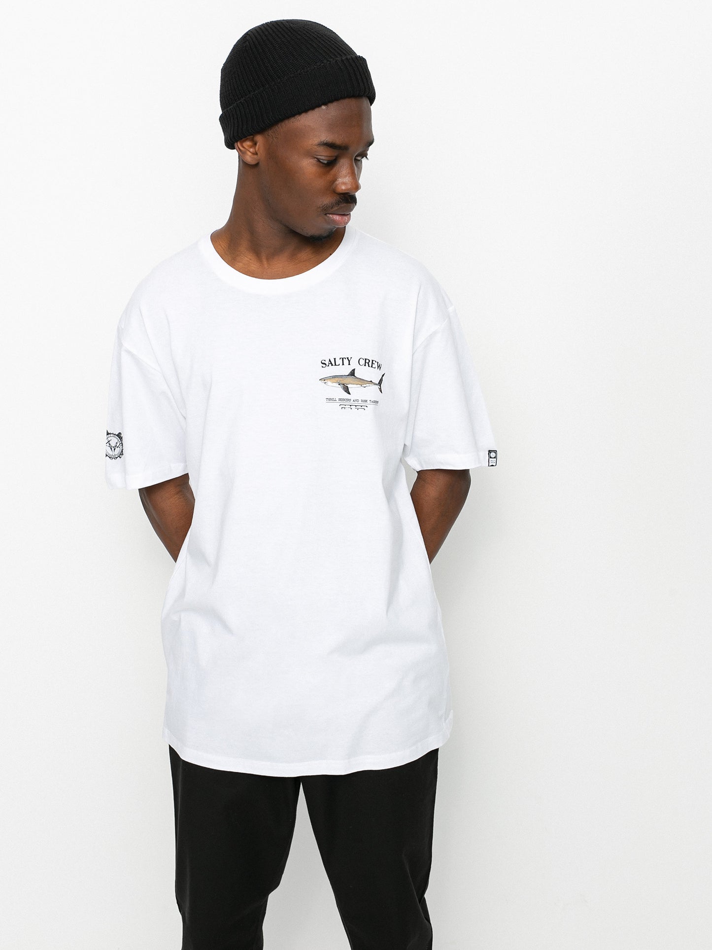 Salty Crew Bruce Crew Tee in White - Small