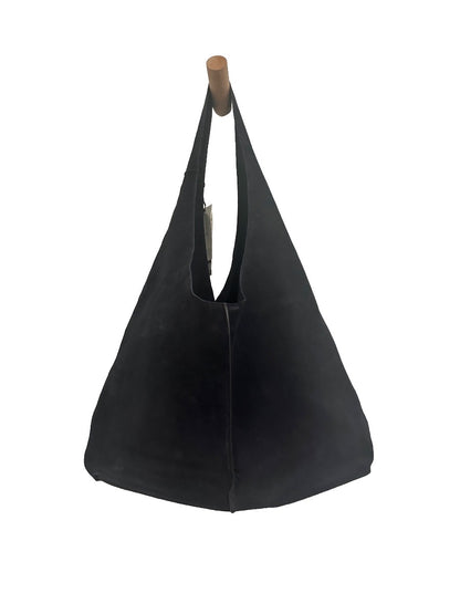 NWT MNG Suede Shopper Bag in Dark Navy