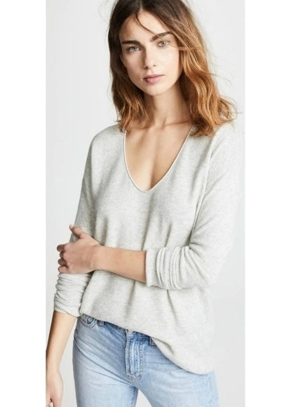 Madewell Kimball Pullover Sweater in Heather Fog - XXS