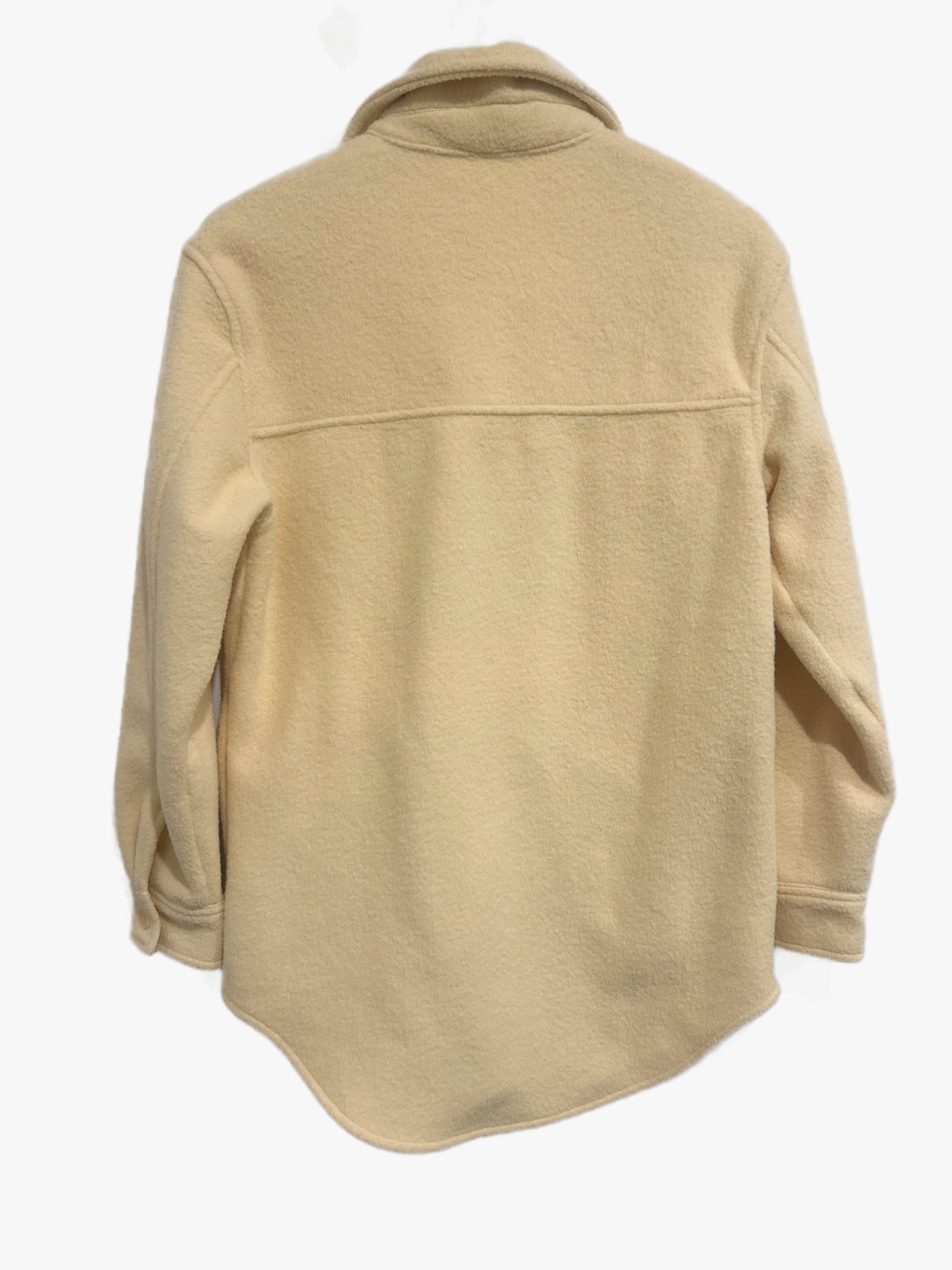 Joie Butter Yellow Wooly Oversized Shacket - Smal