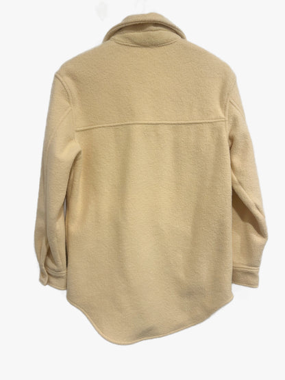 Joie Butter Yellow Wooly Oversized Shacket - Smal