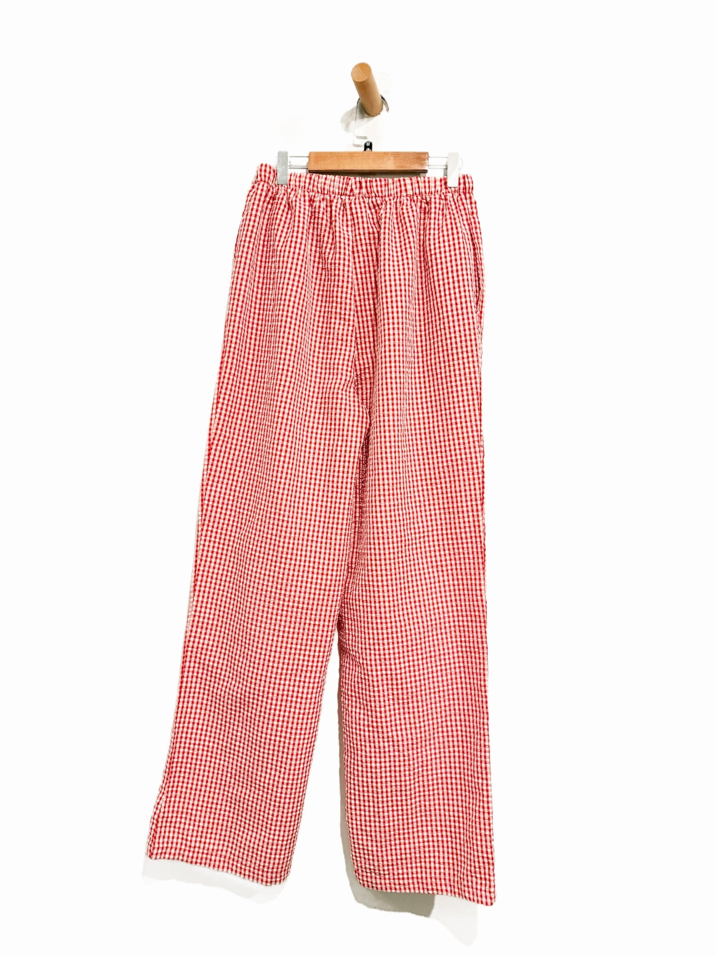 New Look Red Gingham Pants - Medium