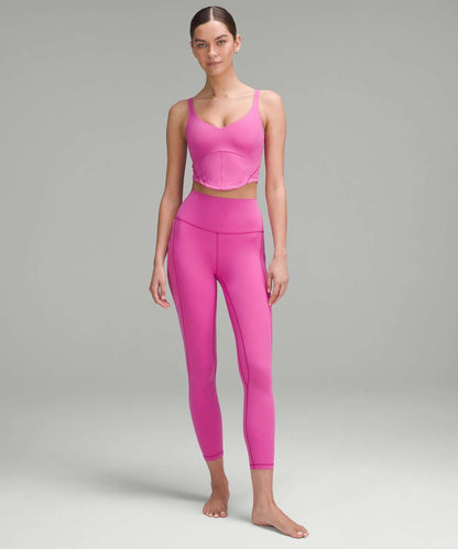 Lululemon Wunder Train High-Rise Tight 25” in Pow Pink - 4