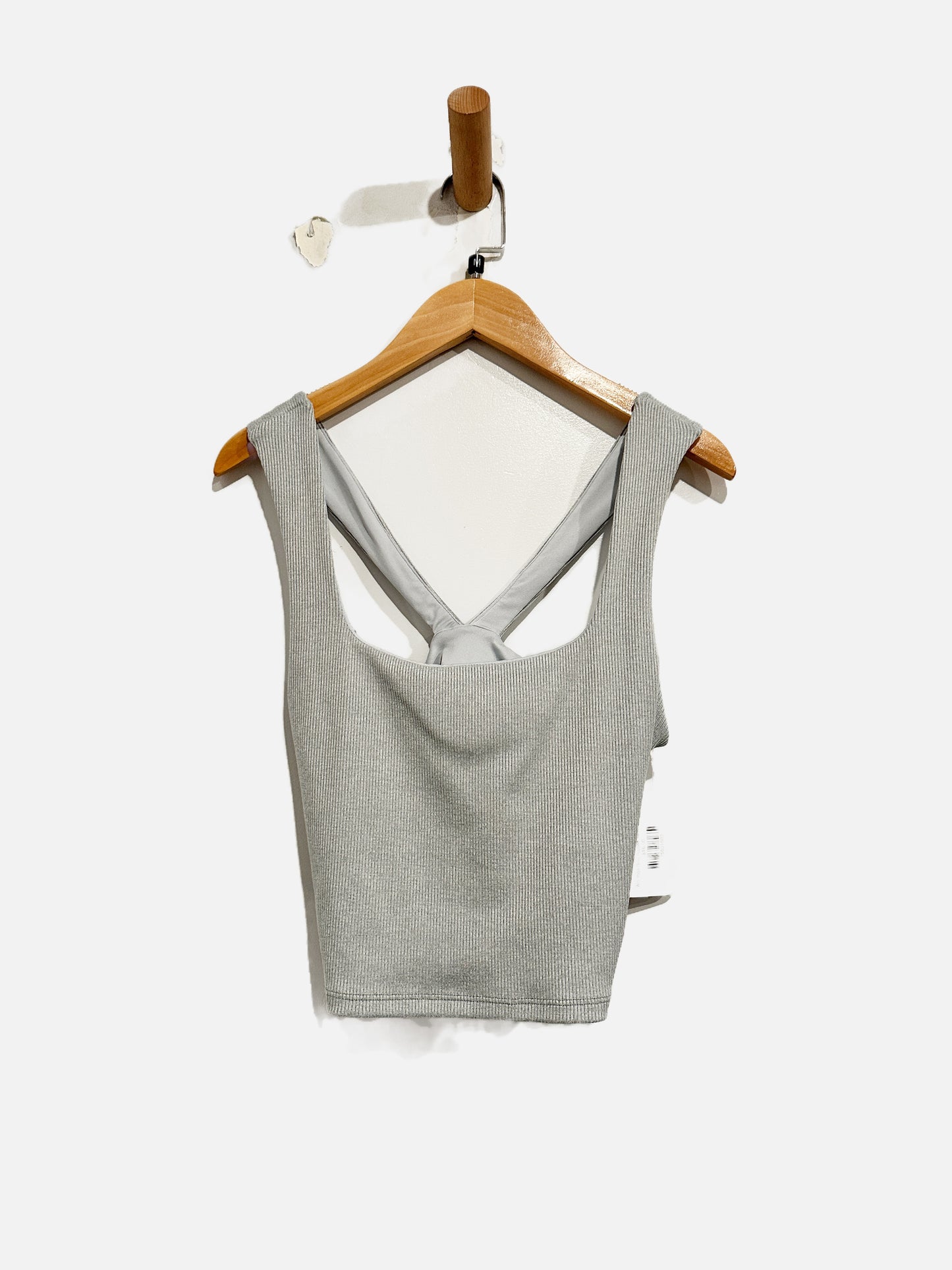 Alo Yoga Gray Ribbed Tank - Medium
