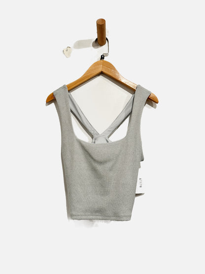 Alo Yoga Gray Ribbed Tank - Medium
