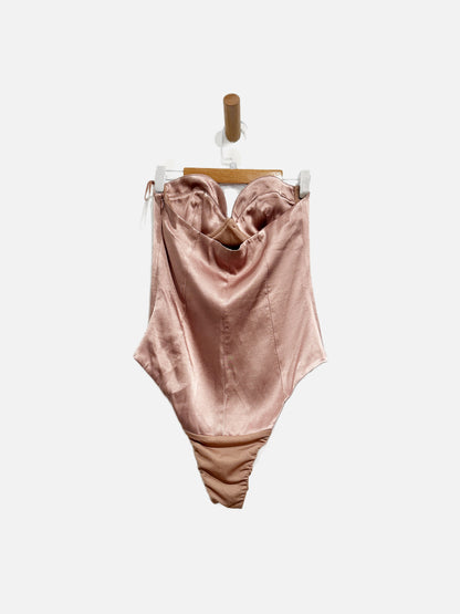 Zara Mauve Bustier Bodysuit - Small