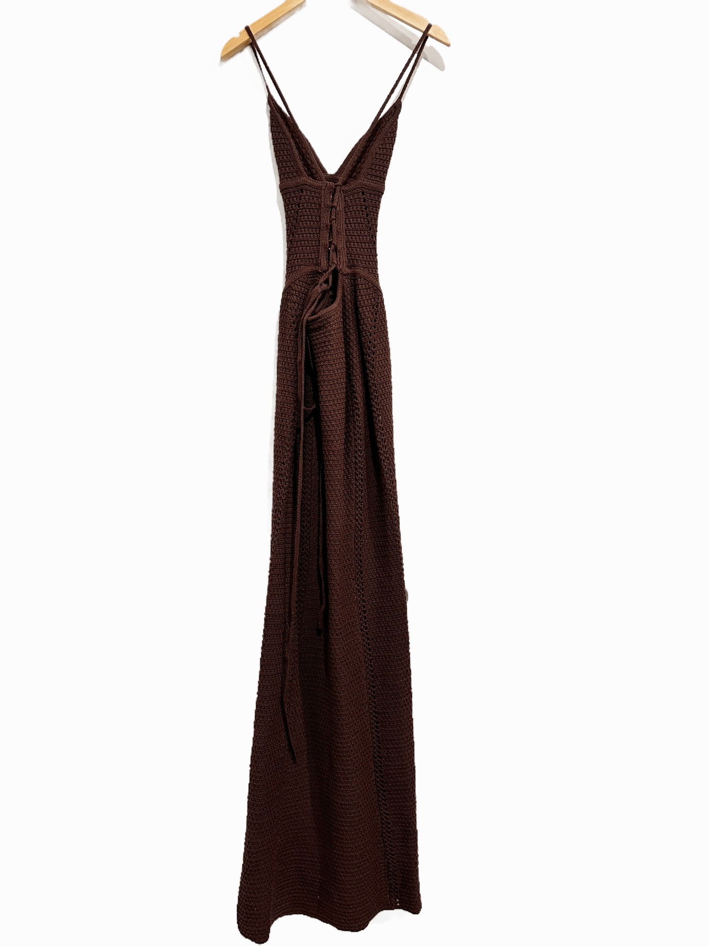 Babyboo Xanthe Maxi Dress in Plum Brown - XS