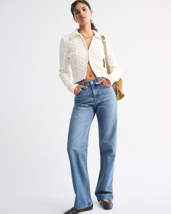 Abercrombie & Fitch Loose High Rise Jeans - 30