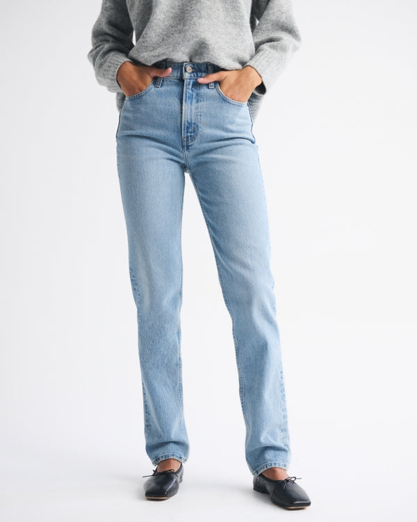 Abercrombie & Fitch Ultra High Rise 90s Straight Jean - 30