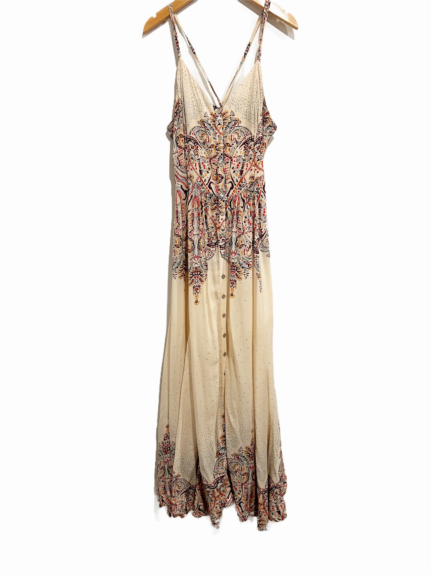 Free People Be My Baby Maxi Dress in Ivory Combo - Medium