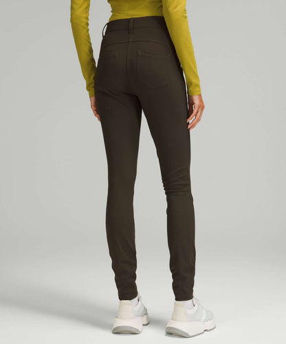 Lululemon City Sleek 5 Pocket 7/8 Pant in Dark Olive - 29