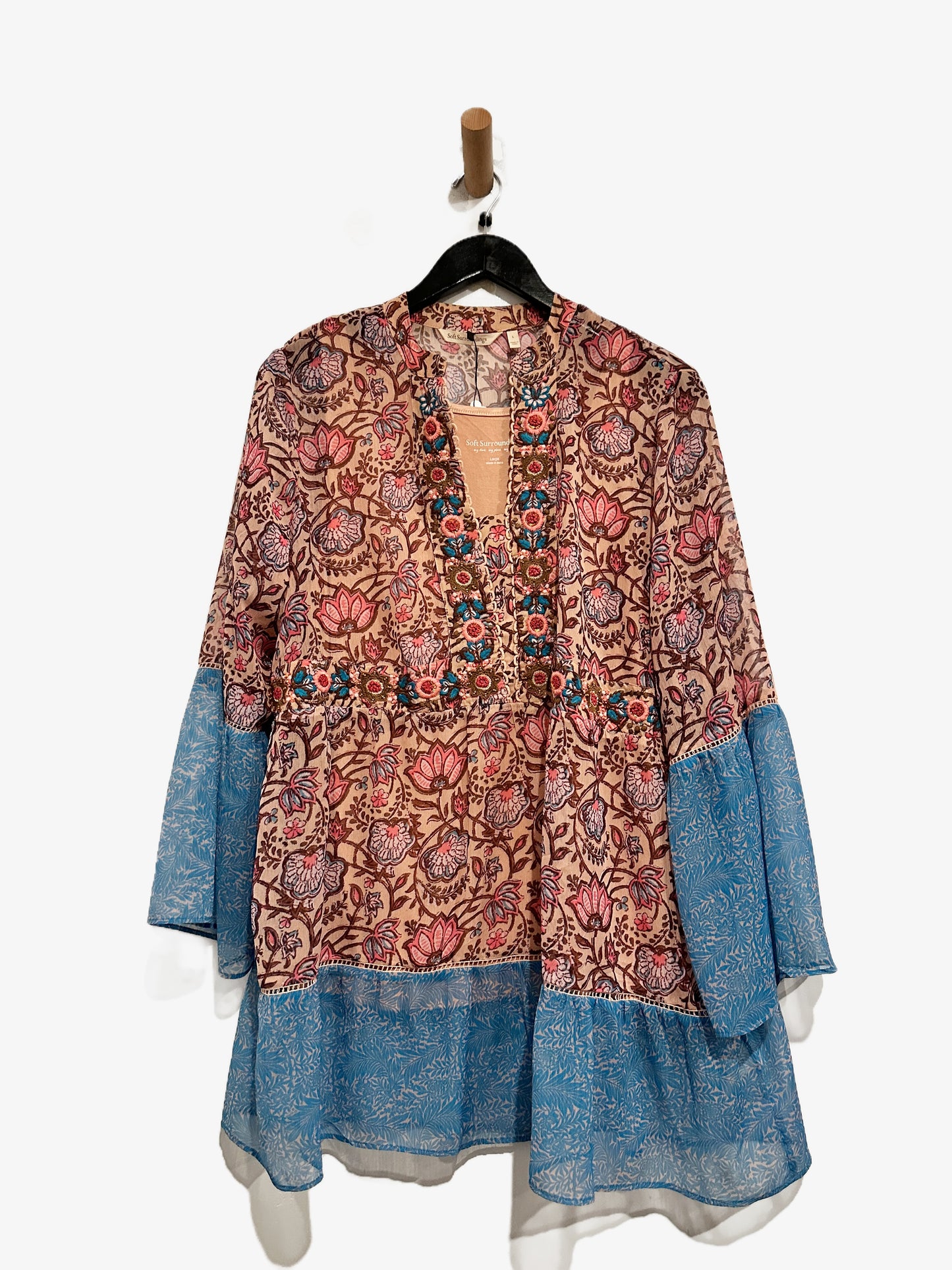 Soft Surroundings Pergola Tunic Top w/Tank - Large
