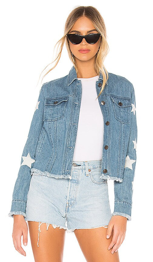 Cupcakes & Cashmere Affleck Denim Jacket- Medium