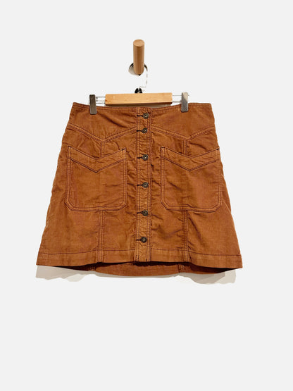 Free People Brown Corduroy Mini Skirt - 4