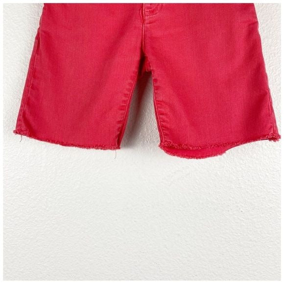 Bonpoint Red Denim Shorts Size 6