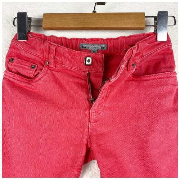 Bonpoint Red Denim Shorts Size 6