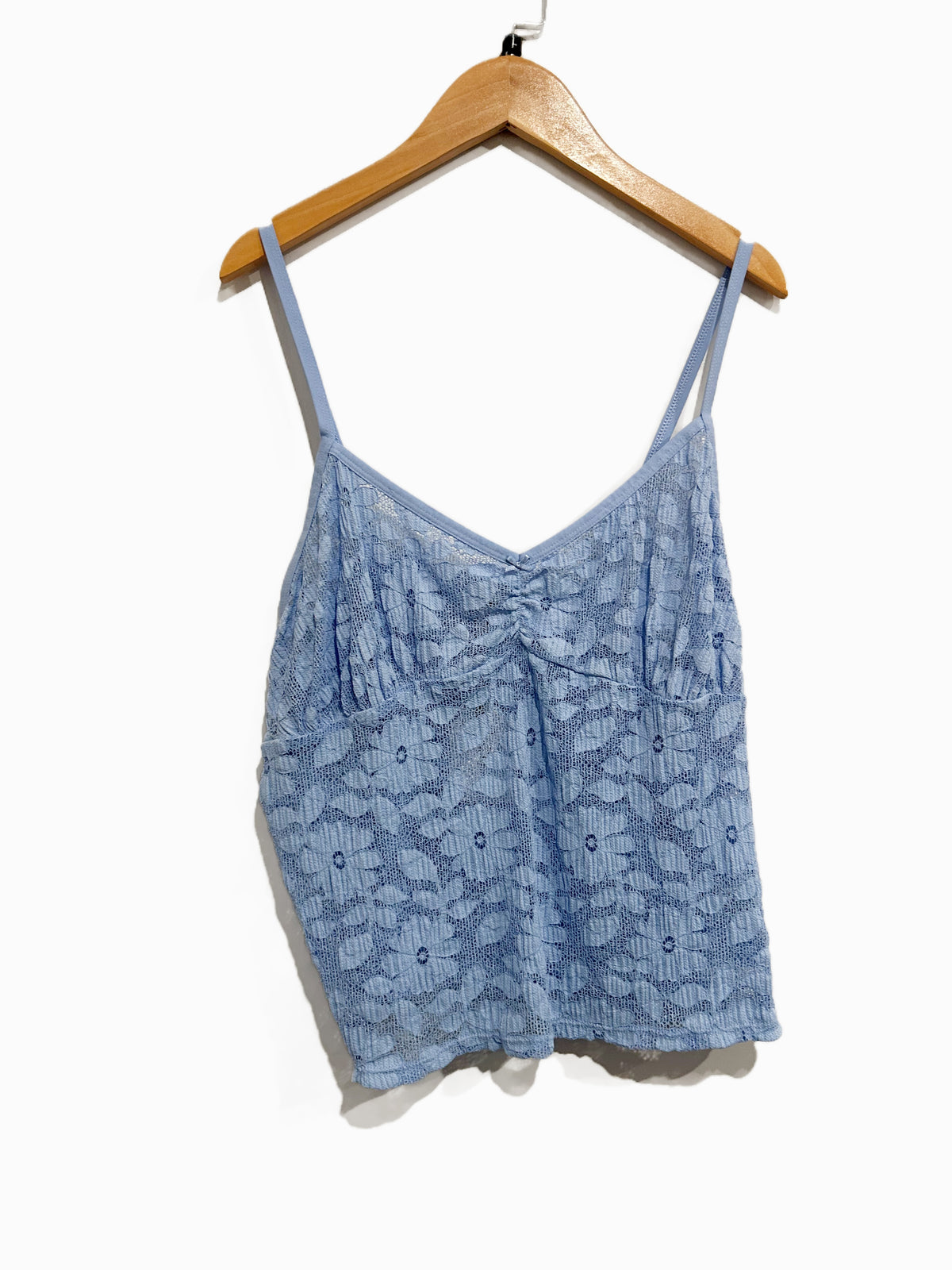 Aerie Offshore Lace Tank Top in Ocean Sky - Large