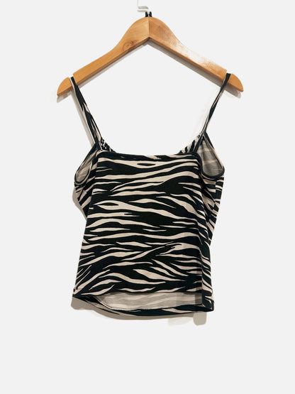 John Galt Black Zebra Tank - OS