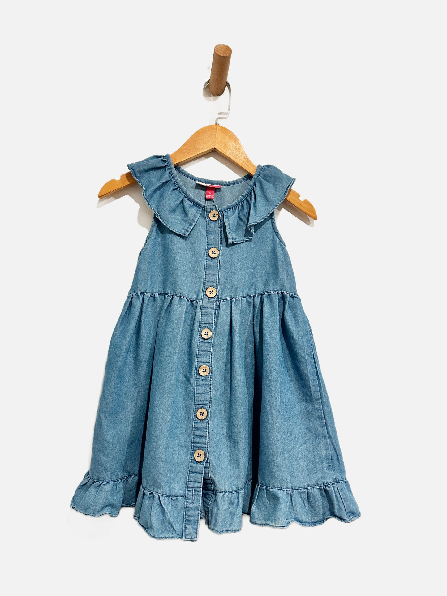 Penelope Mack Kids Chambray Button Dress - 5