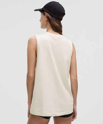 Lululemon All Yours Organic Cotton Tank Top in Light Ivory