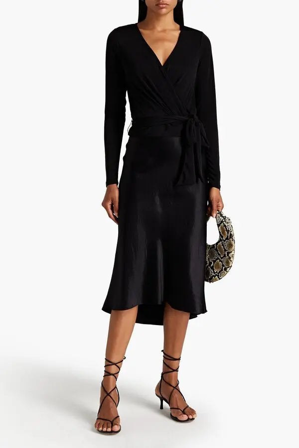 Good American Black Wrap Top - 5