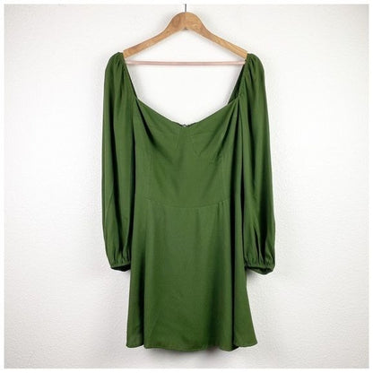 Reformation Green Mochi Mini Dress Size 12