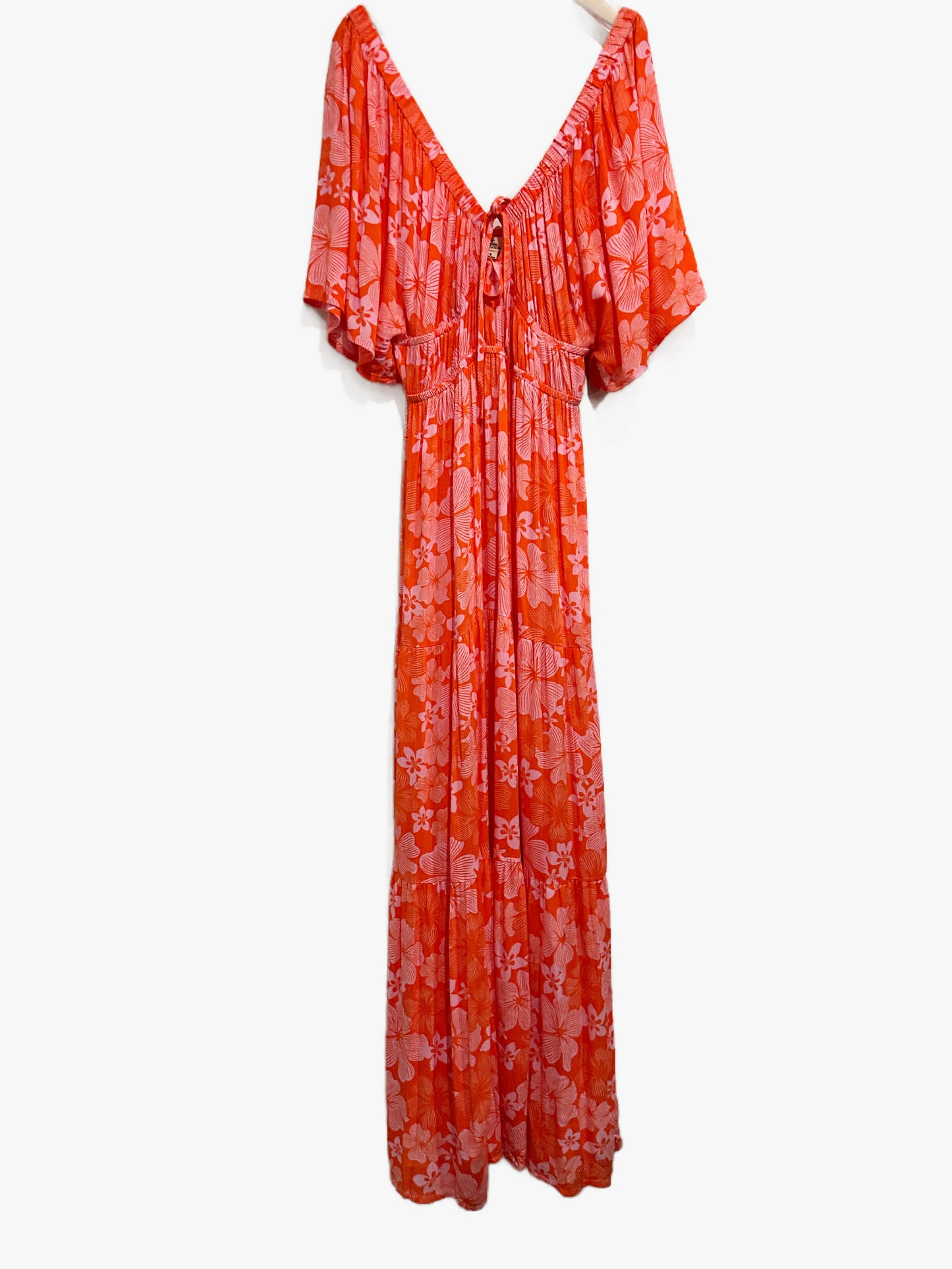 Rip Curl Aloha State Maxi Dress in Red - Small