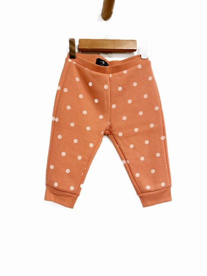 7 For All Mankind Kids Pink Polka Dot Set - 12m