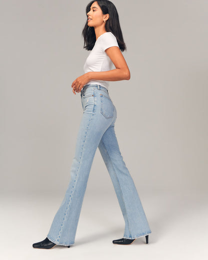 Abercrombie & Fitch High Rise Vintage Flare Jean - 25
