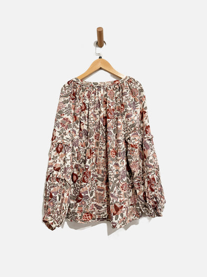 Love the Label Floral Puff Sleeve Blouse - Small