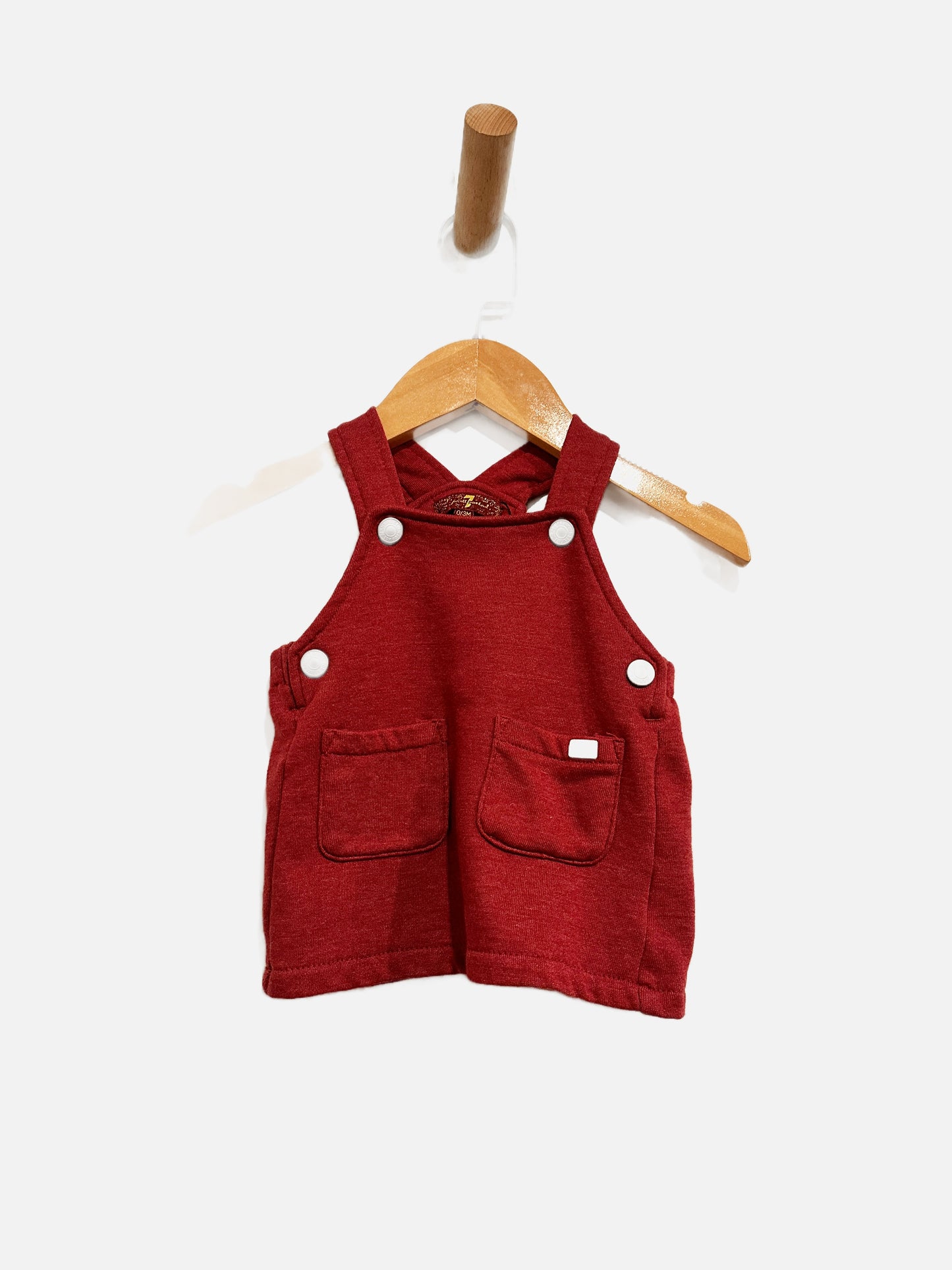 7 For All Mankind Red Jumper - 0/3Mo