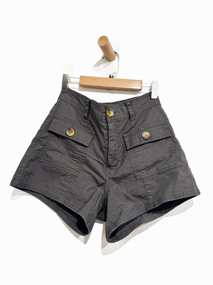 Vuori Vintage Ripstop Utility Shorts in Charcoal -  XS