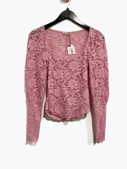 Free People Long Distance Layering Top in Flower Trail - XS