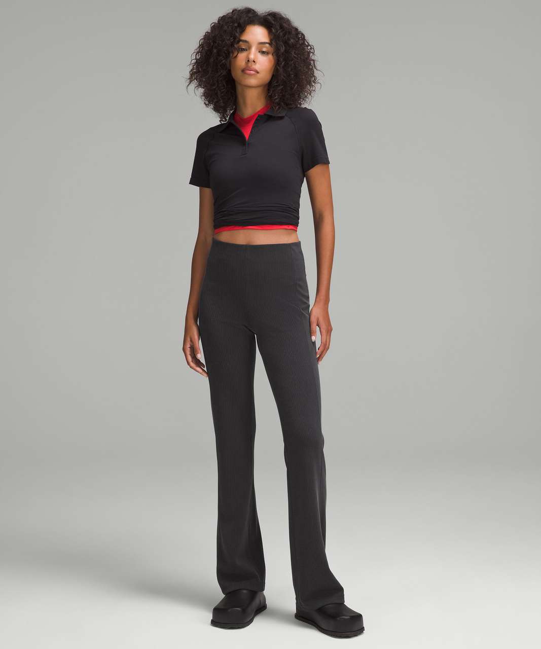 Lululemon Ribbed Softstreme Flared Pant in Black - 2